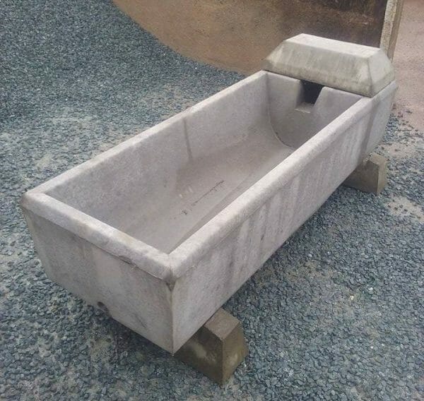Concrete Water Trough 6'x2' 60 Gallon Kington Farm Supplies