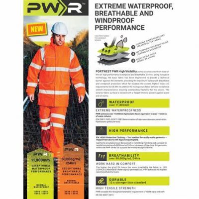 Portwest Extreme Waterproof Breathable Parka Jacket - S590