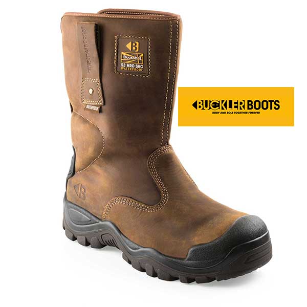 Buckler BSH010BR S3 Brown Safety Rigger Boots - Kington Farm Supplies ...