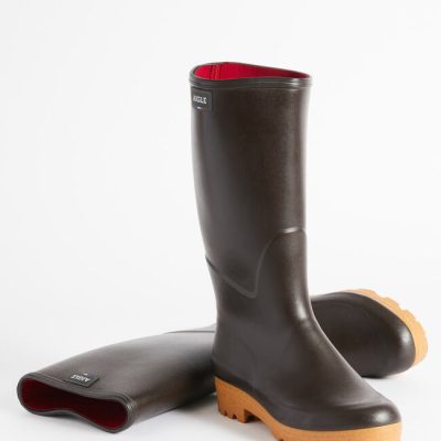 Aigle Mens Chambord Pro 2 Wellingtons Brun